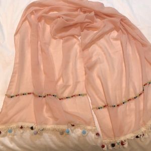 New!  Beautiful, dusty rose lightweight scarf.